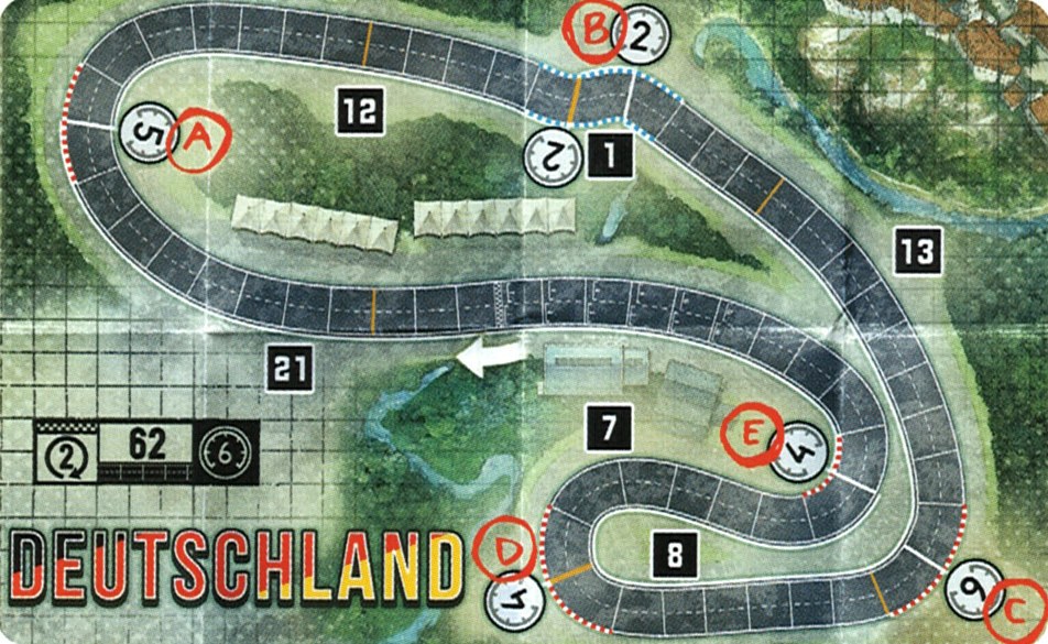 Plan du circuit Allemagne