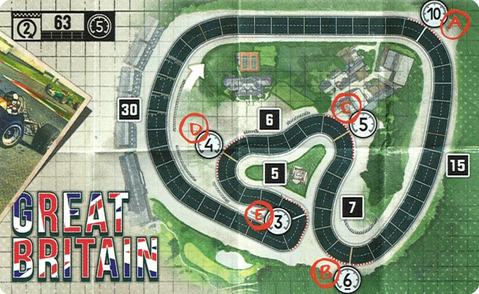 Plan du circuit Grande-Bretagne